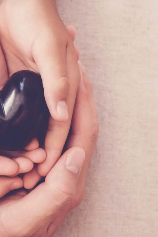 Heart with hands