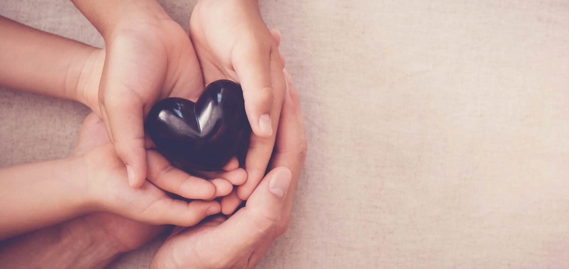 Heart with hands
